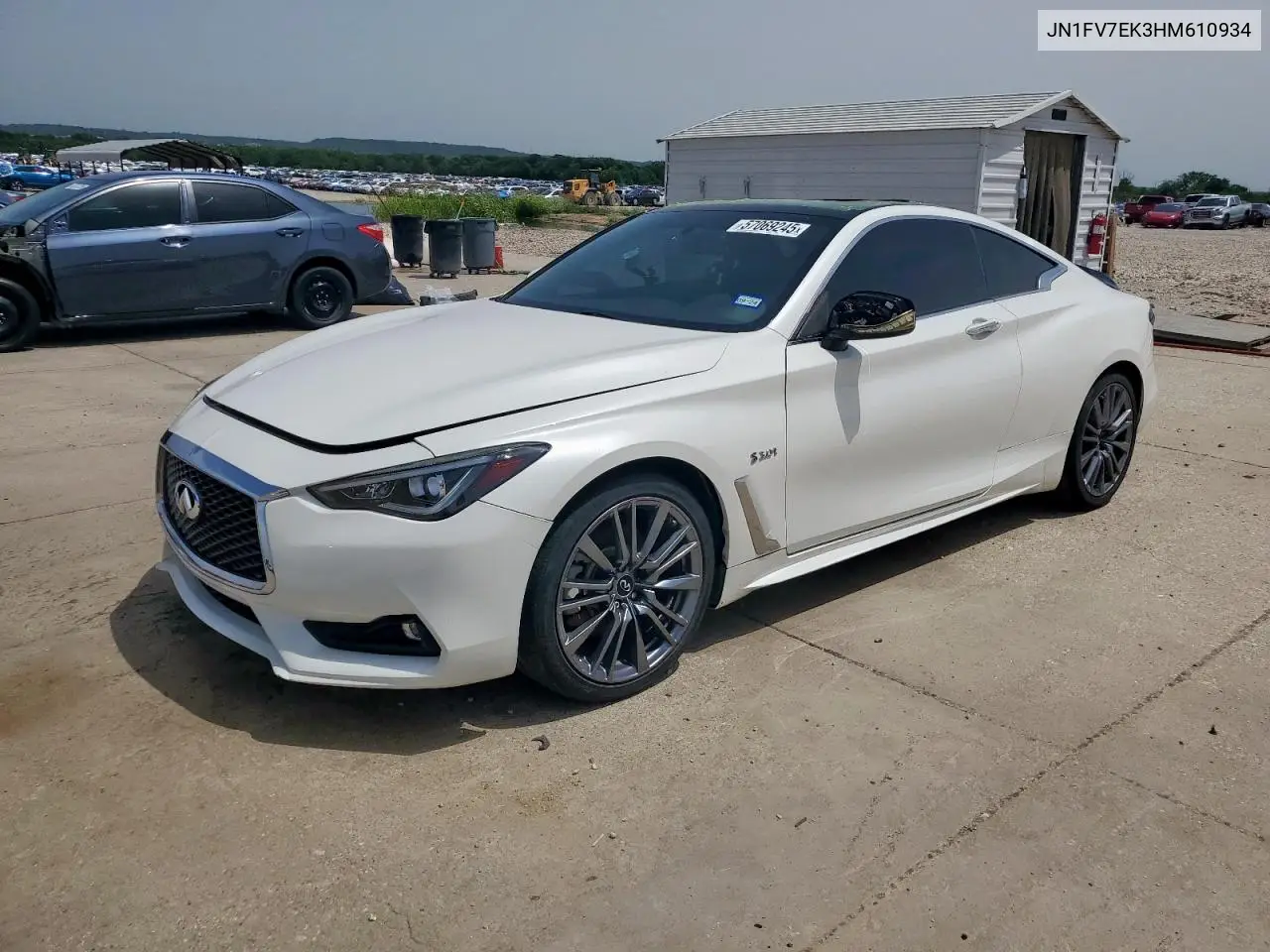 2017 Infiniti Q60 Red Sport 400 VIN: JN1FV7EK3HM610934 Lot: 57069245