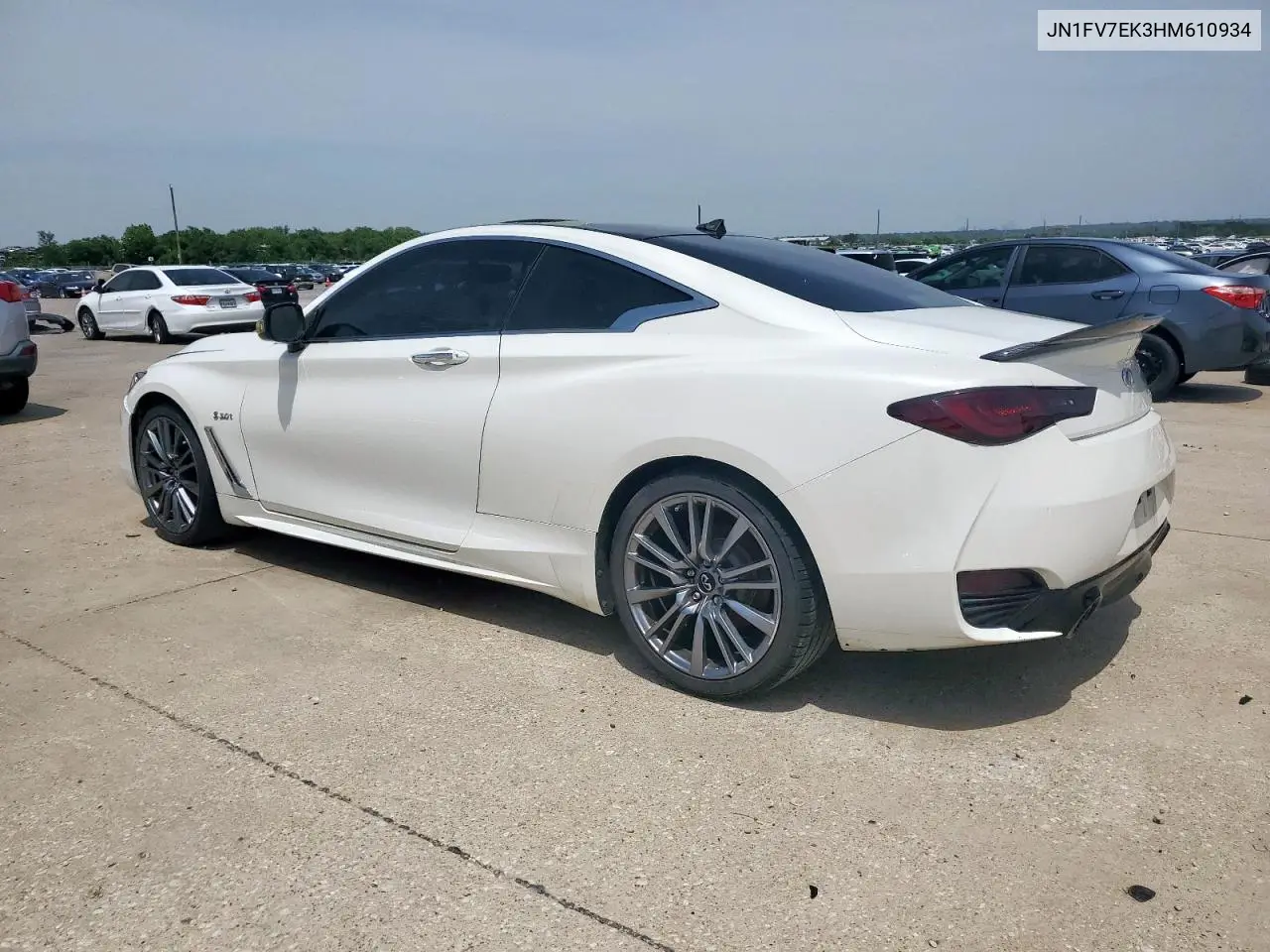 2017 Infiniti Q60 Red Sport 400 VIN: JN1FV7EK3HM610934 Lot: 57069245