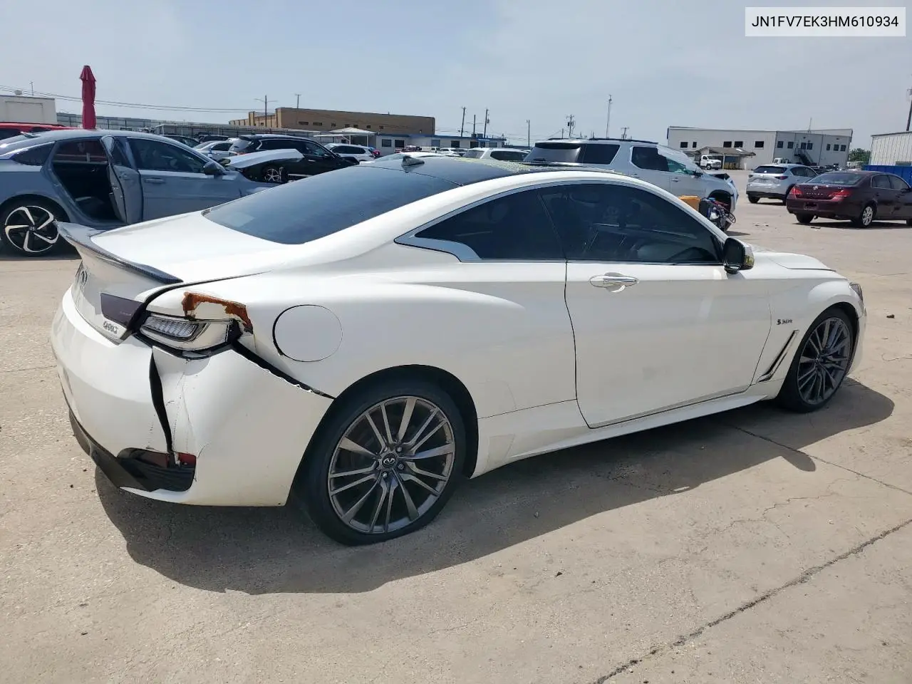 2017 Infiniti Q60 Red Sport 400 VIN: JN1FV7EK3HM610934 Lot: 57069245