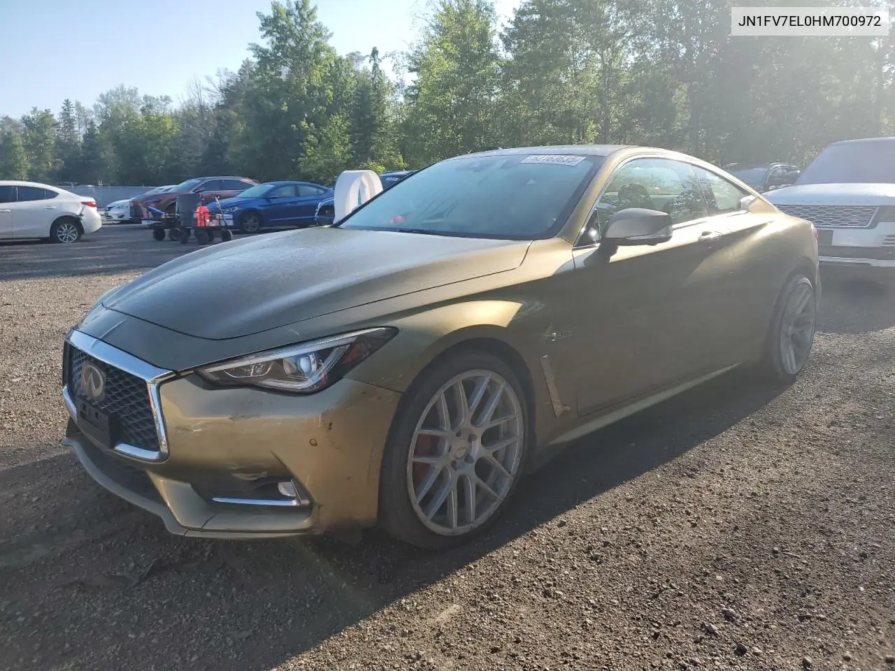 2017 Infiniti Q60 Red Sport 400 VIN: JN1FV7EL0HM700972 Lot: 62163635
