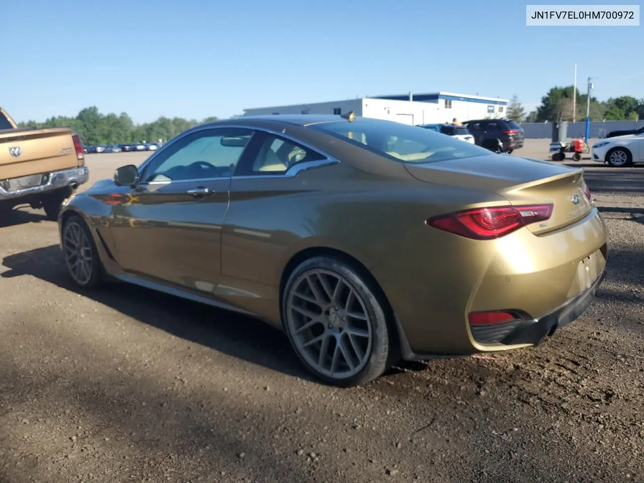 2017 Infiniti Q60 Red Sport 400 VIN: JN1FV7EL0HM700972 Lot: 62163635