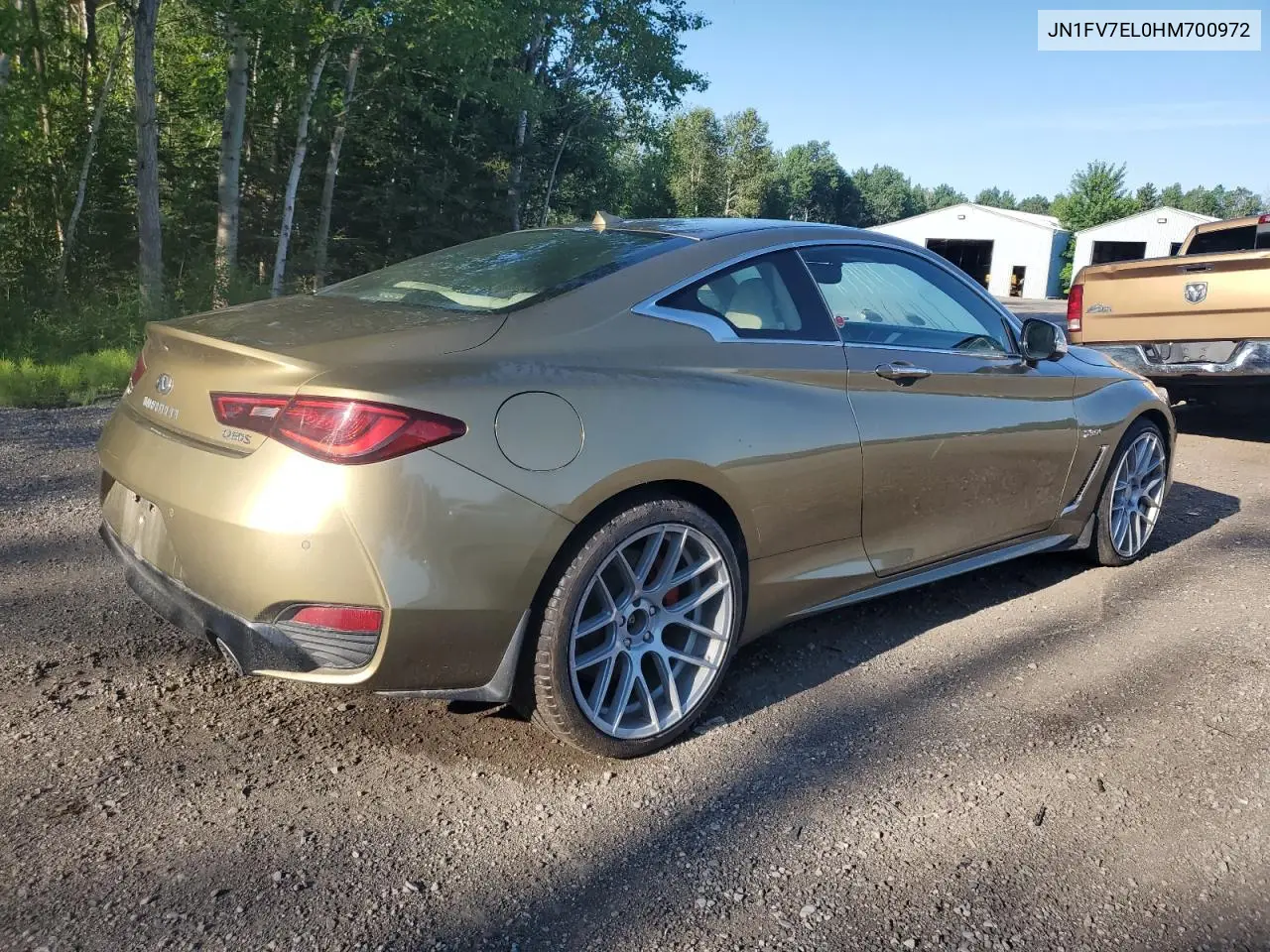 2017 Infiniti Q60 Red Sport 400 VIN: JN1FV7EL0HM700972 Lot: 62163635