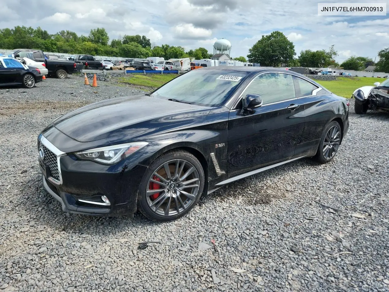 2017 Infiniti Q60 Red Sport 400 VIN: JN1FV7EL6HM700913 Lot: 63232425