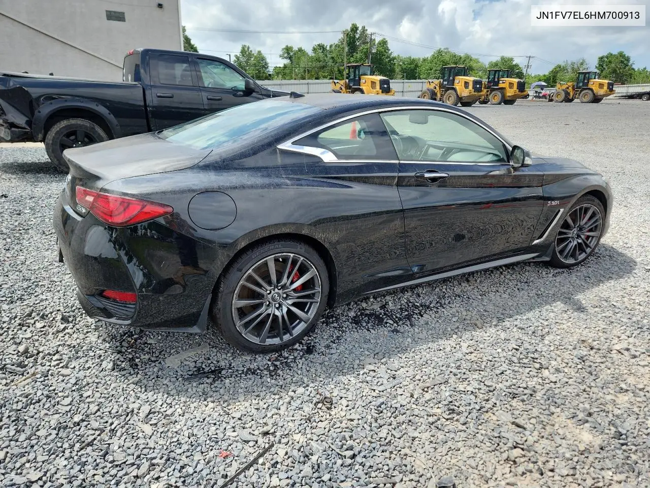 2017 Infiniti Q60 Red Sport 400 VIN: JN1FV7EL6HM700913 Lot: 63232425