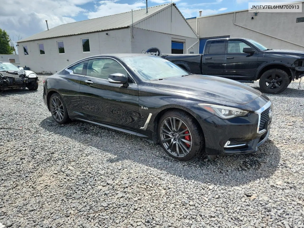 2017 Infiniti Q60 Red Sport 400 VIN: JN1FV7EL6HM700913 Lot: 63232425