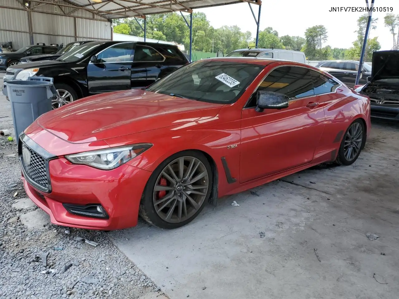 2017 Infiniti Q60 Red Sport 400 VIN: JN1FV7EK2HM610519 Lot: 63462235
