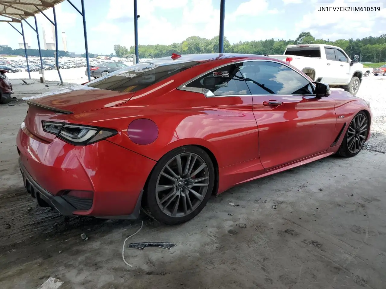 2017 Infiniti Q60 Red Sport 400 VIN: JN1FV7EK2HM610519 Lot: 63462235