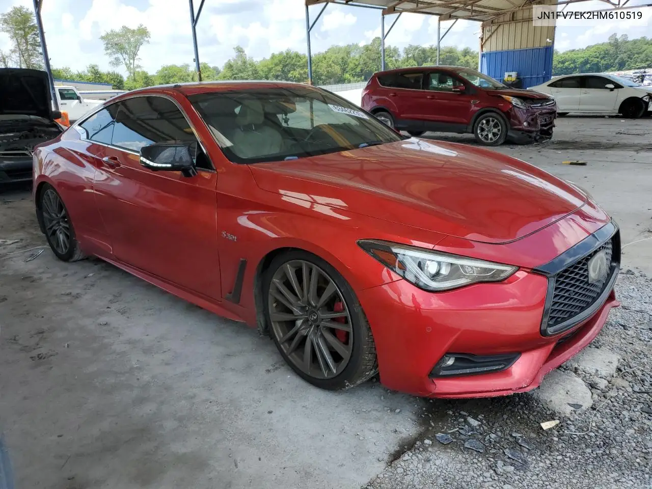 2017 Infiniti Q60 Red Sport 400 VIN: JN1FV7EK2HM610519 Lot: 63462235