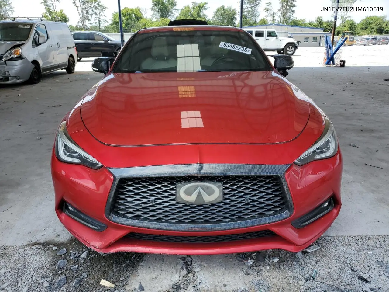 2017 Infiniti Q60 Red Sport 400 VIN: JN1FV7EK2HM610519 Lot: 63462235