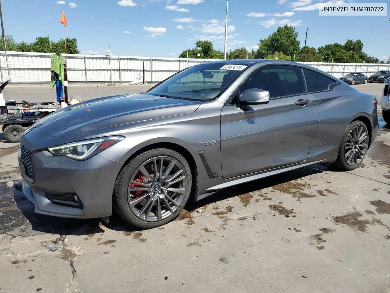 2017 Infiniti Q60 Red Sport 400 VIN: JN1FV7EL3HM700772 Lot: 63491075