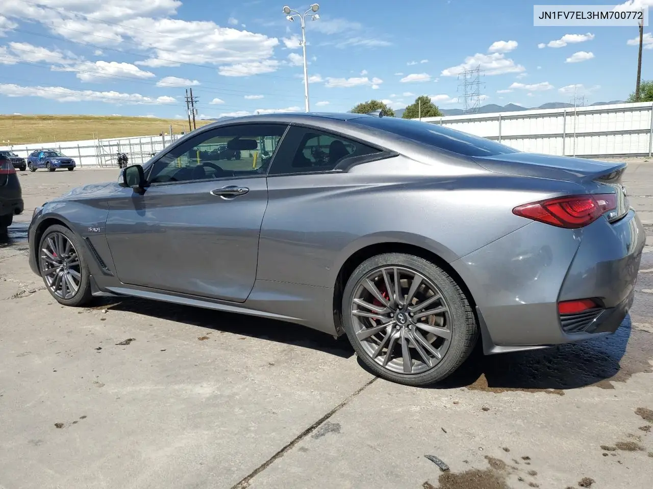 2017 Infiniti Q60 Red Sport 400 VIN: JN1FV7EL3HM700772 Lot: 63491075