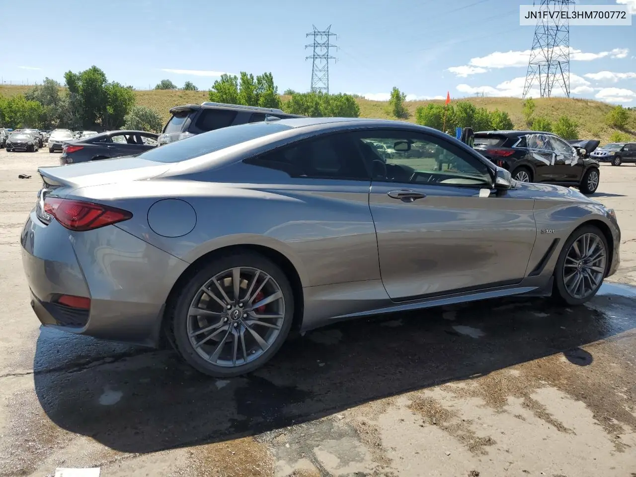 2017 Infiniti Q60 Red Sport 400 VIN: JN1FV7EL3HM700772 Lot: 63491075