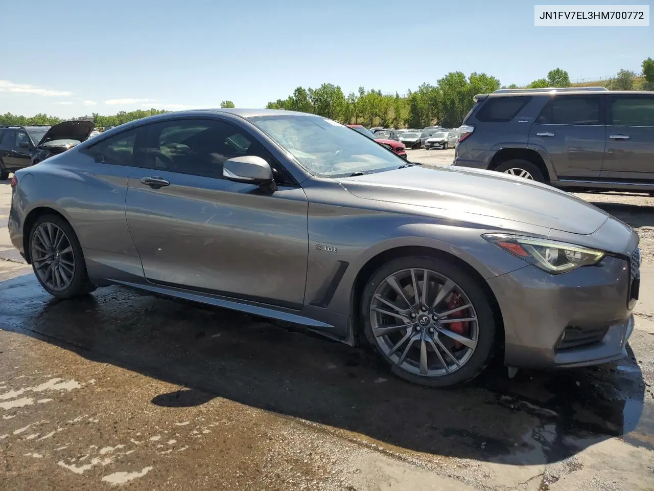 2017 Infiniti Q60 Red Sport 400 VIN: JN1FV7EL3HM700772 Lot: 63491075