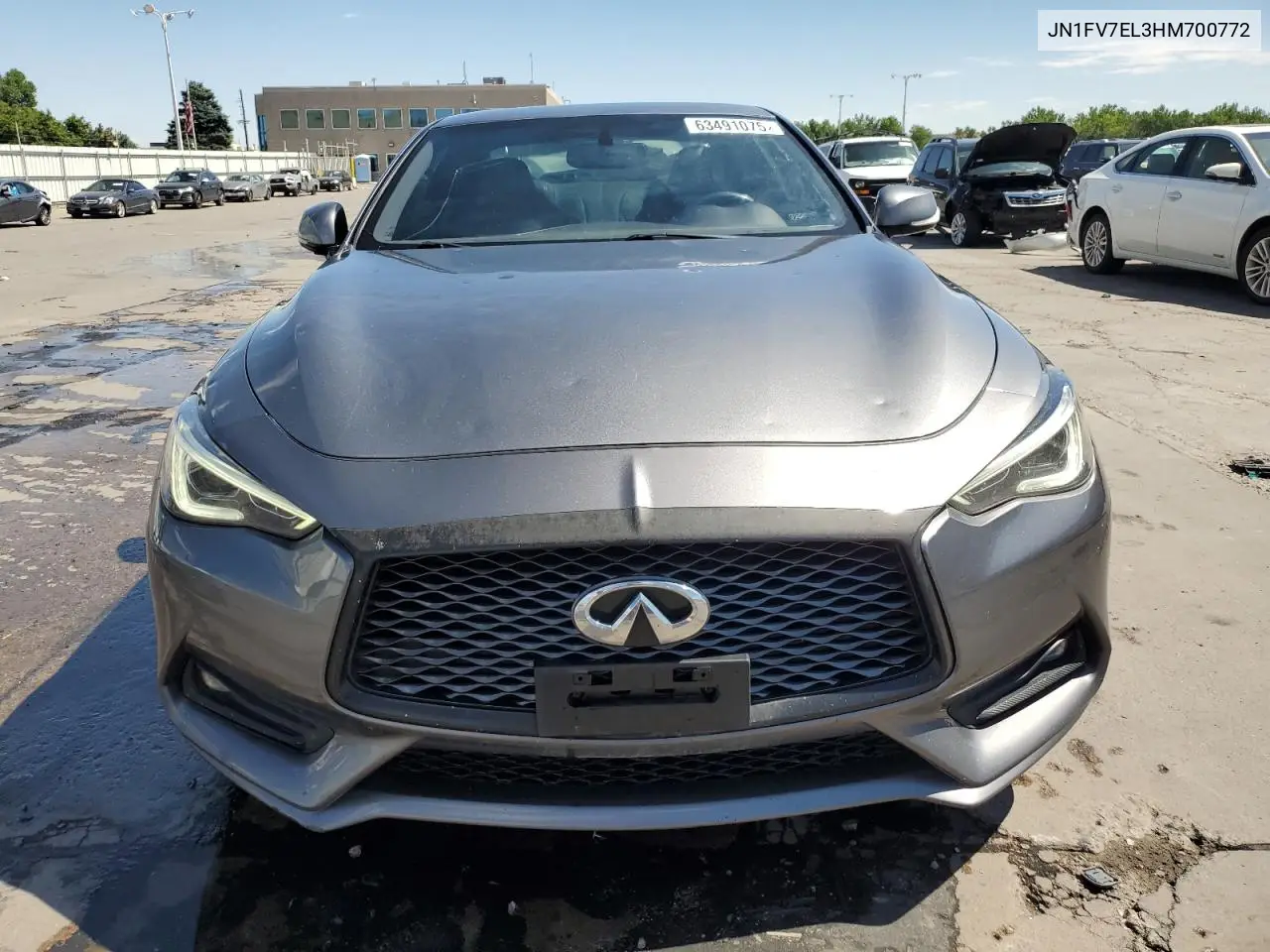 2017 Infiniti Q60 Red Sport 400 VIN: JN1FV7EL3HM700772 Lot: 63491075