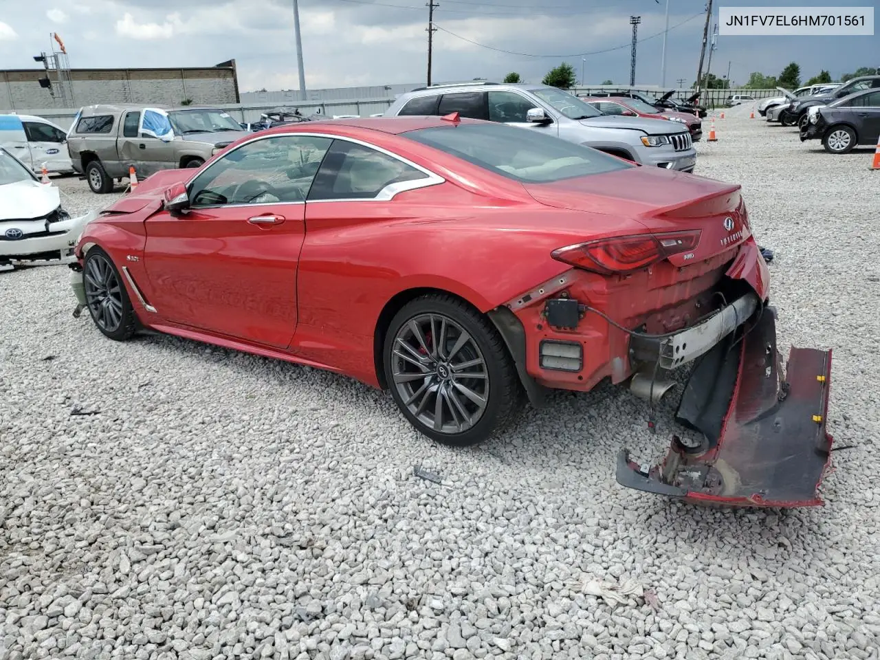2017 Infiniti Q60 Red Sport 400 VIN: JN1FV7EL6HM701561 Lot: 64064945