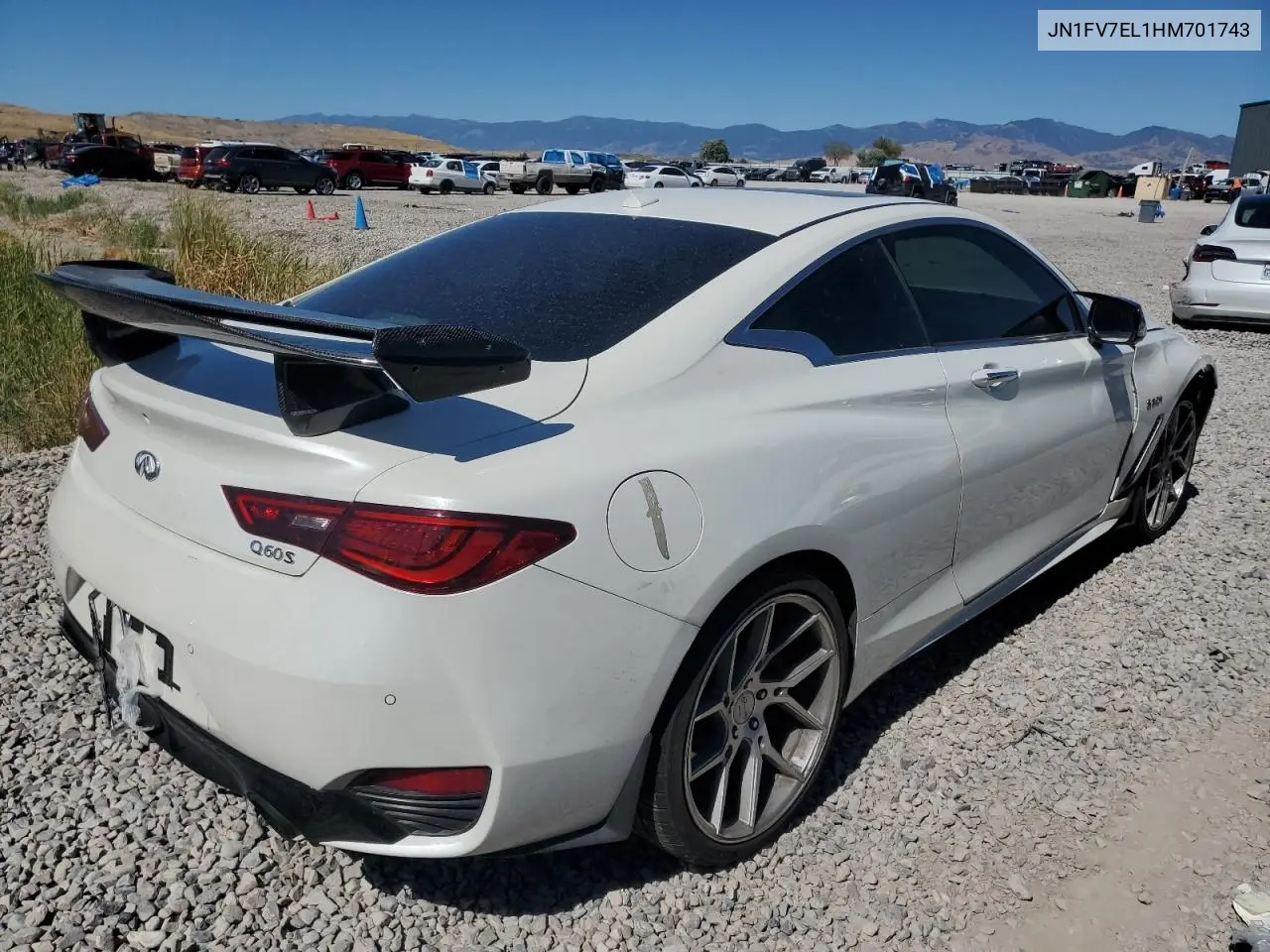 2017 Infiniti Q60 Red Sport 400 VIN: JN1FV7EL1HM701743 Lot: 64748245