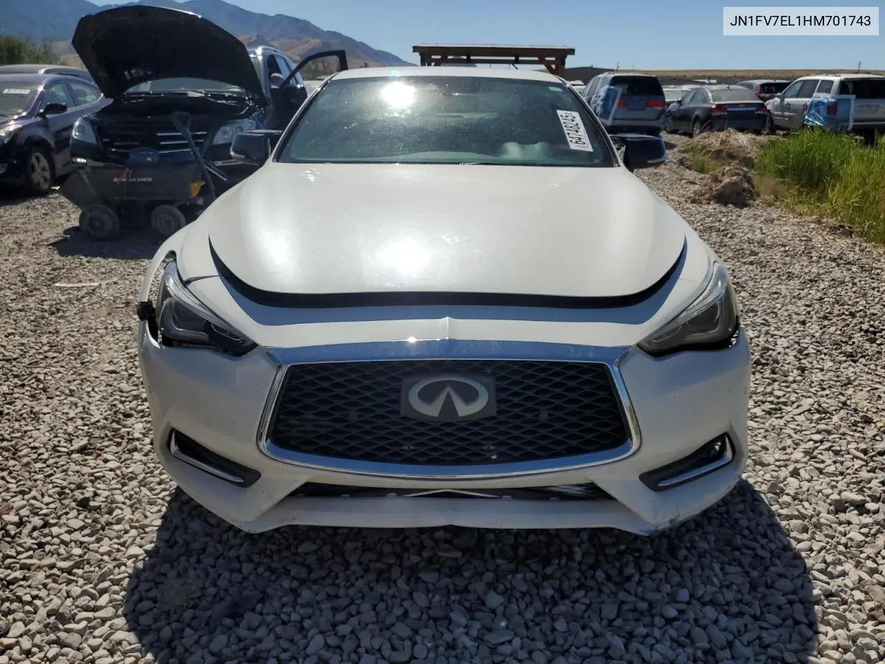 2017 Infiniti Q60 Red Sport 400 VIN: JN1FV7EL1HM701743 Lot: 64748245