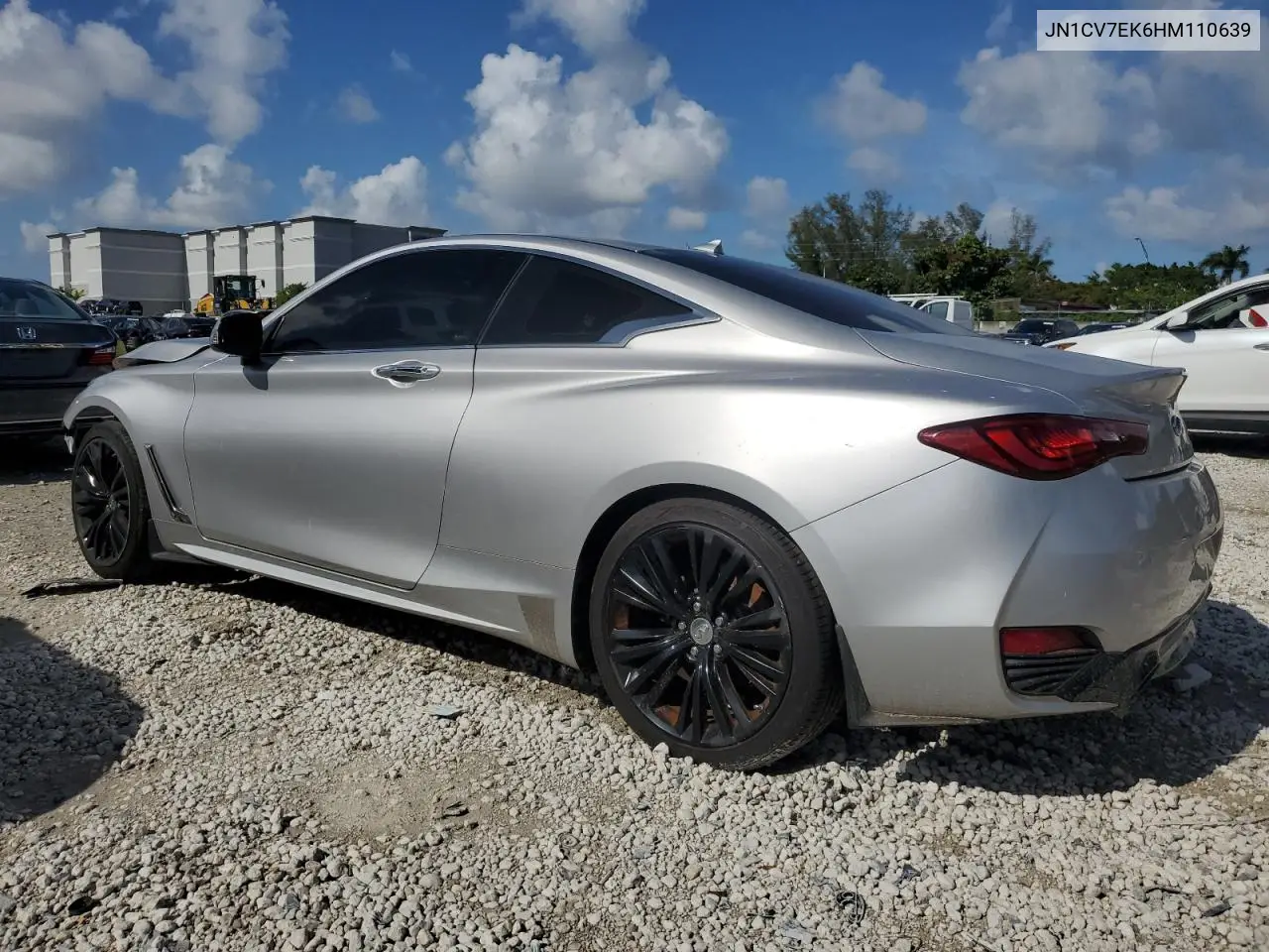 2017 Infiniti Q60 Base VIN: JN1CV7EK6HM110639 Lot: 65166285