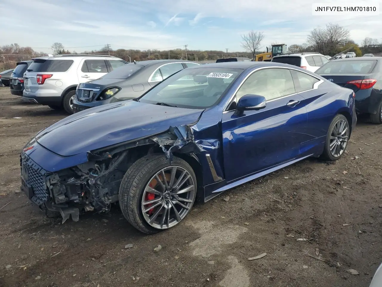 2017 Infiniti Q60 Red Sport 400 VIN: JN1FV7EL1HM701810 Lot: 78505104