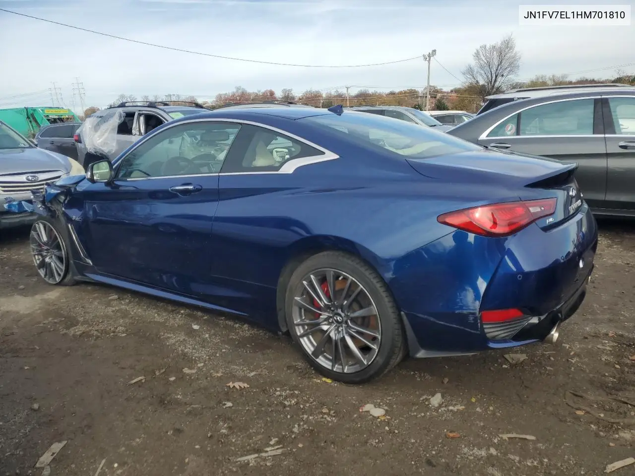 2017 Infiniti Q60 Red Sport 400 VIN: JN1FV7EL1HM701810 Lot: 78505104