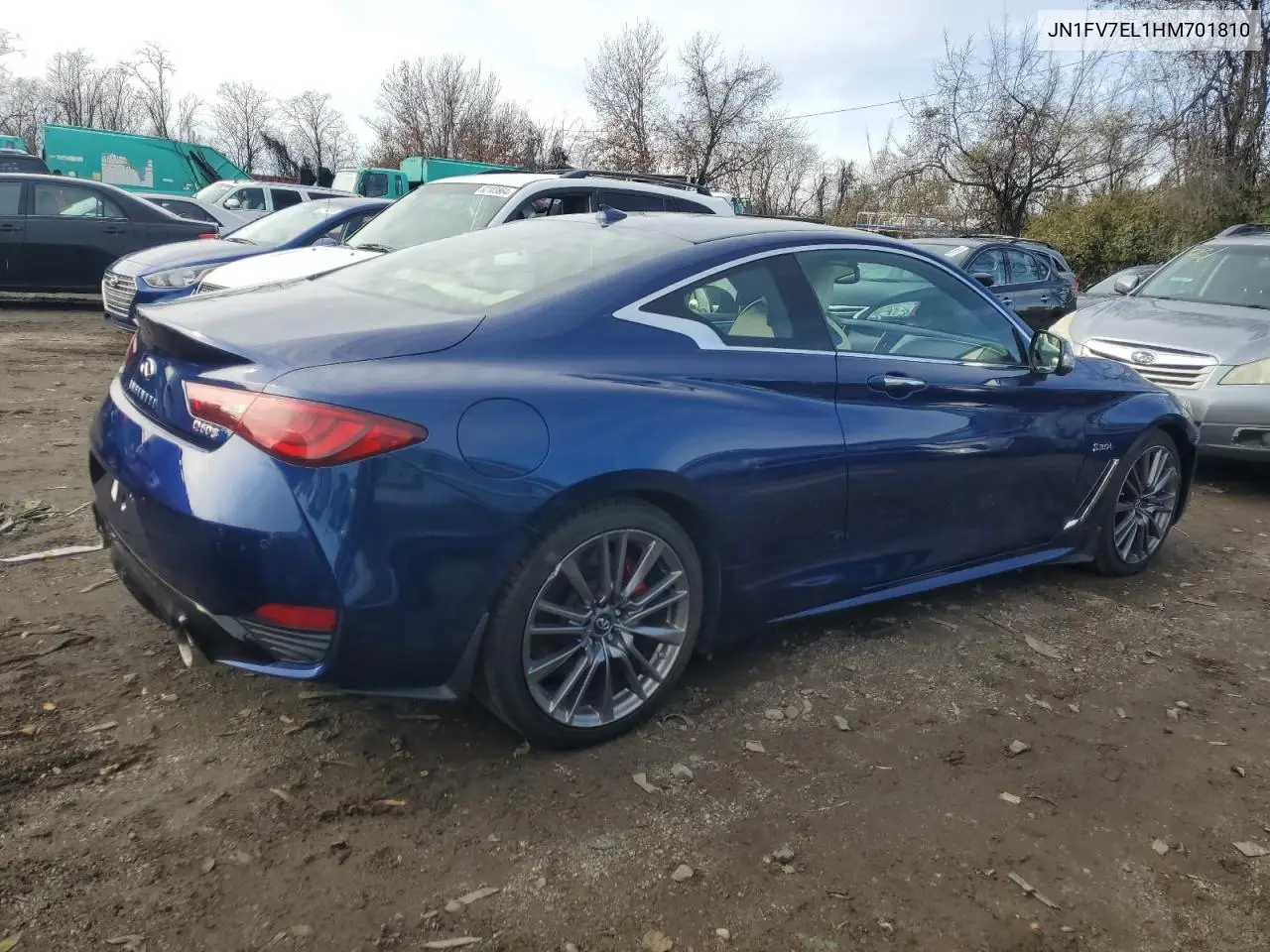 2017 Infiniti Q60 Red Sport 400 VIN: JN1FV7EL1HM701810 Lot: 78505104