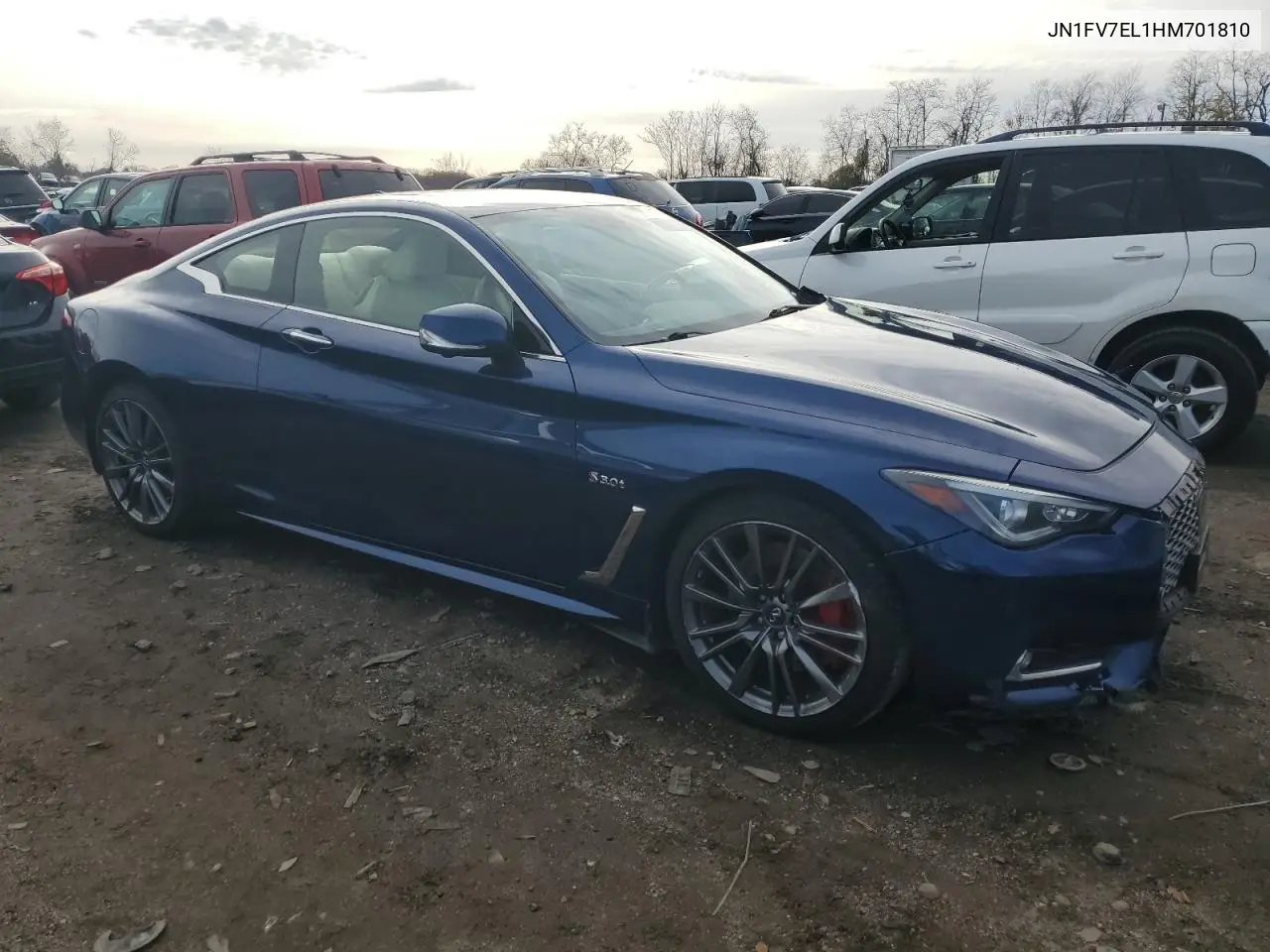 2017 Infiniti Q60 Red Sport 400 VIN: JN1FV7EL1HM701810 Lot: 78505104