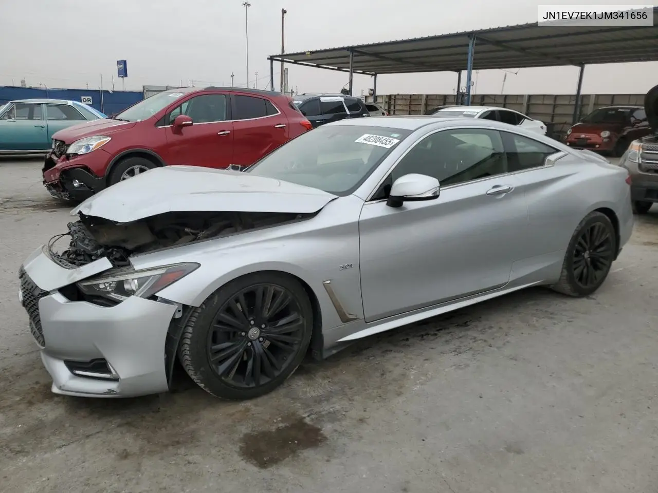 2018 Infiniti Q60 Luxe 300 VIN: JN1EV7EK1JM341656 Lot: 48208455