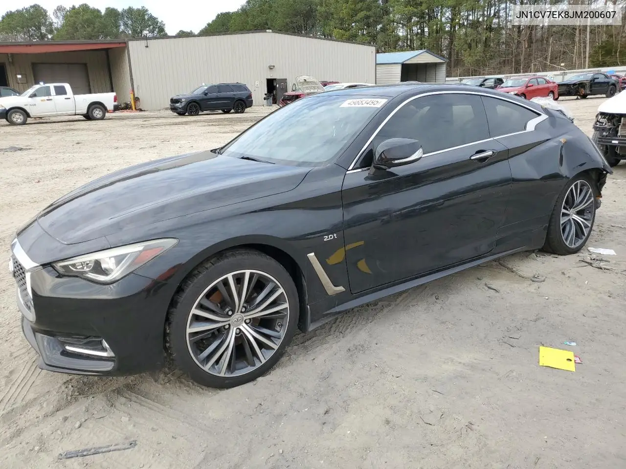 2018 Infiniti Q60 Pure VIN: JN1CV7EK8JM200607 Lot: 49883495