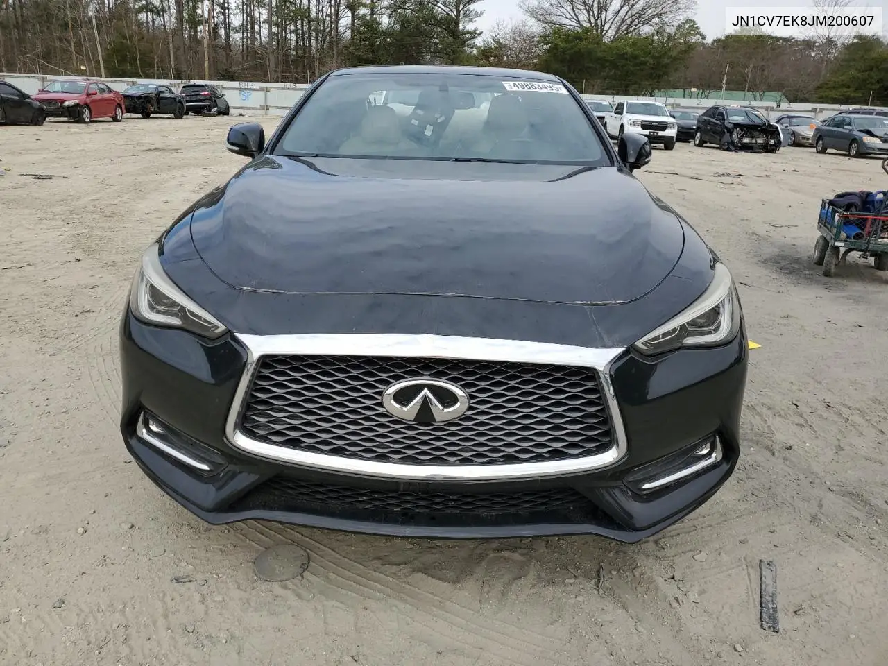 2018 Infiniti Q60 Pure VIN: JN1CV7EK8JM200607 Lot: 49883495