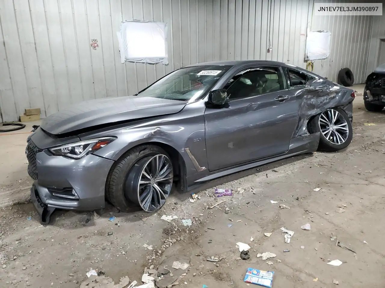 2018 Infiniti Q60 Luxe 300 VIN: JN1EV7EL3JM390897 Lot: 53268915