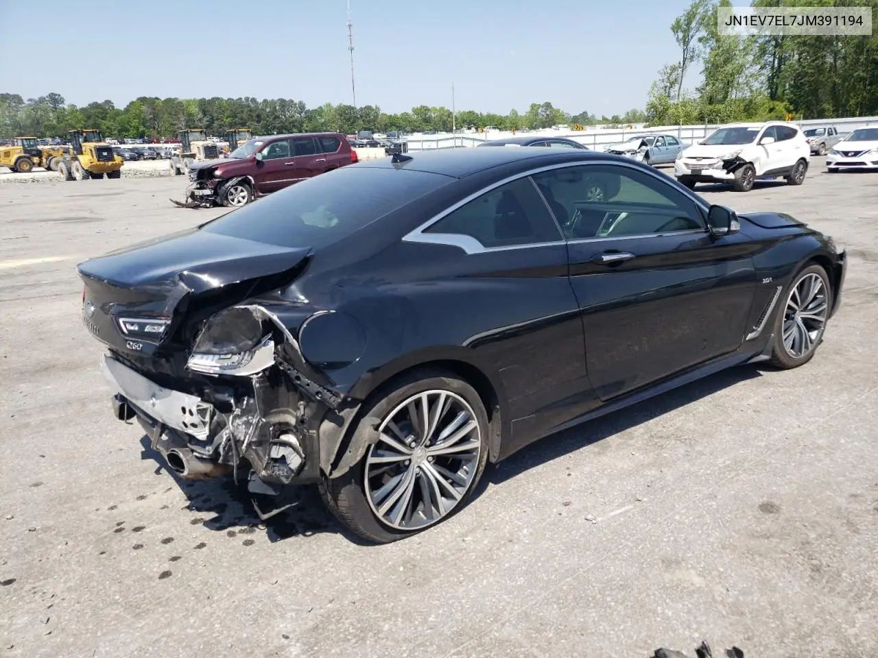 2018 Infiniti Q60 Luxe 300 VIN: JN1EV7EL7JM391194 Lot: 53832235