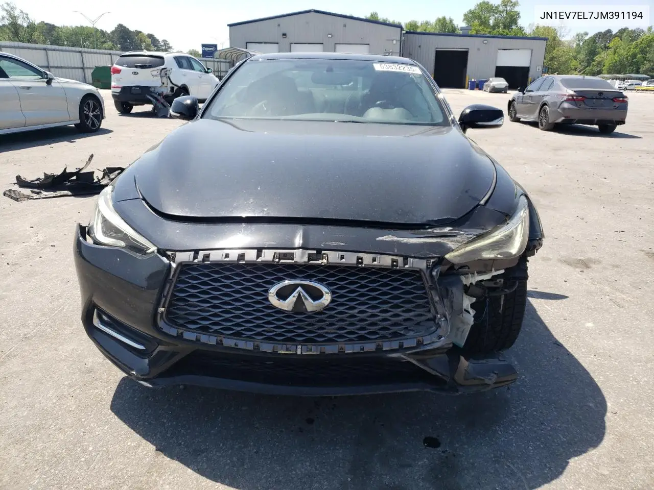 2018 Infiniti Q60 Luxe 300 VIN: JN1EV7EL7JM391194 Lot: 53832235