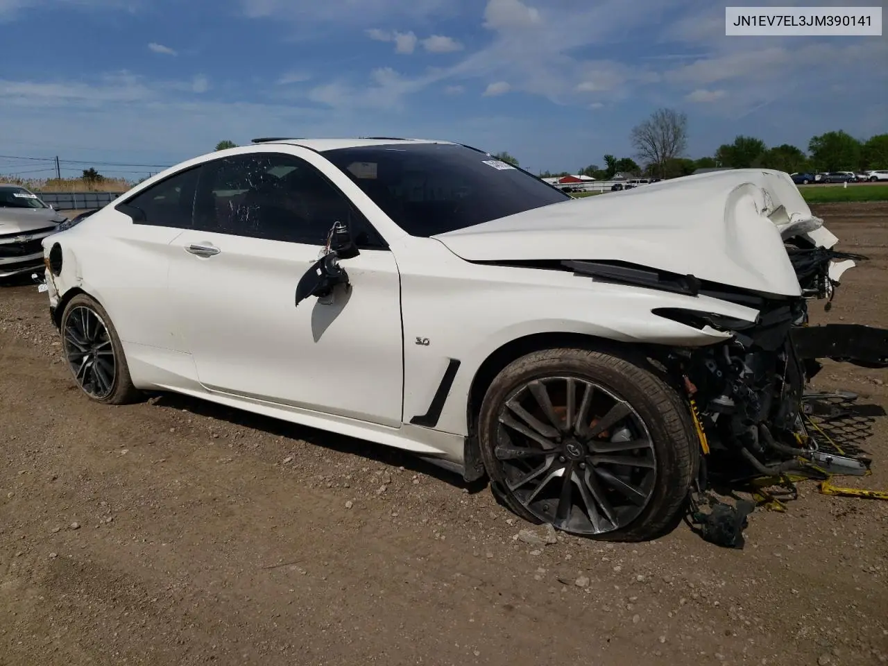 2018 Infiniti Q60 Luxe 300 VIN: JN1EV7EL3JM390141 Lot: 55451975