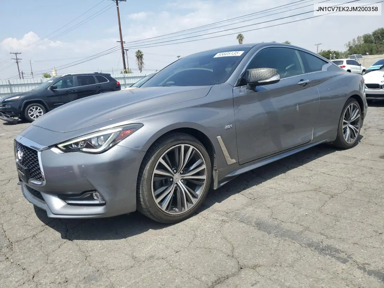2018 Infiniti Q60 Pure VIN: JN1CV7EK2JM200358 Lot: 55605135