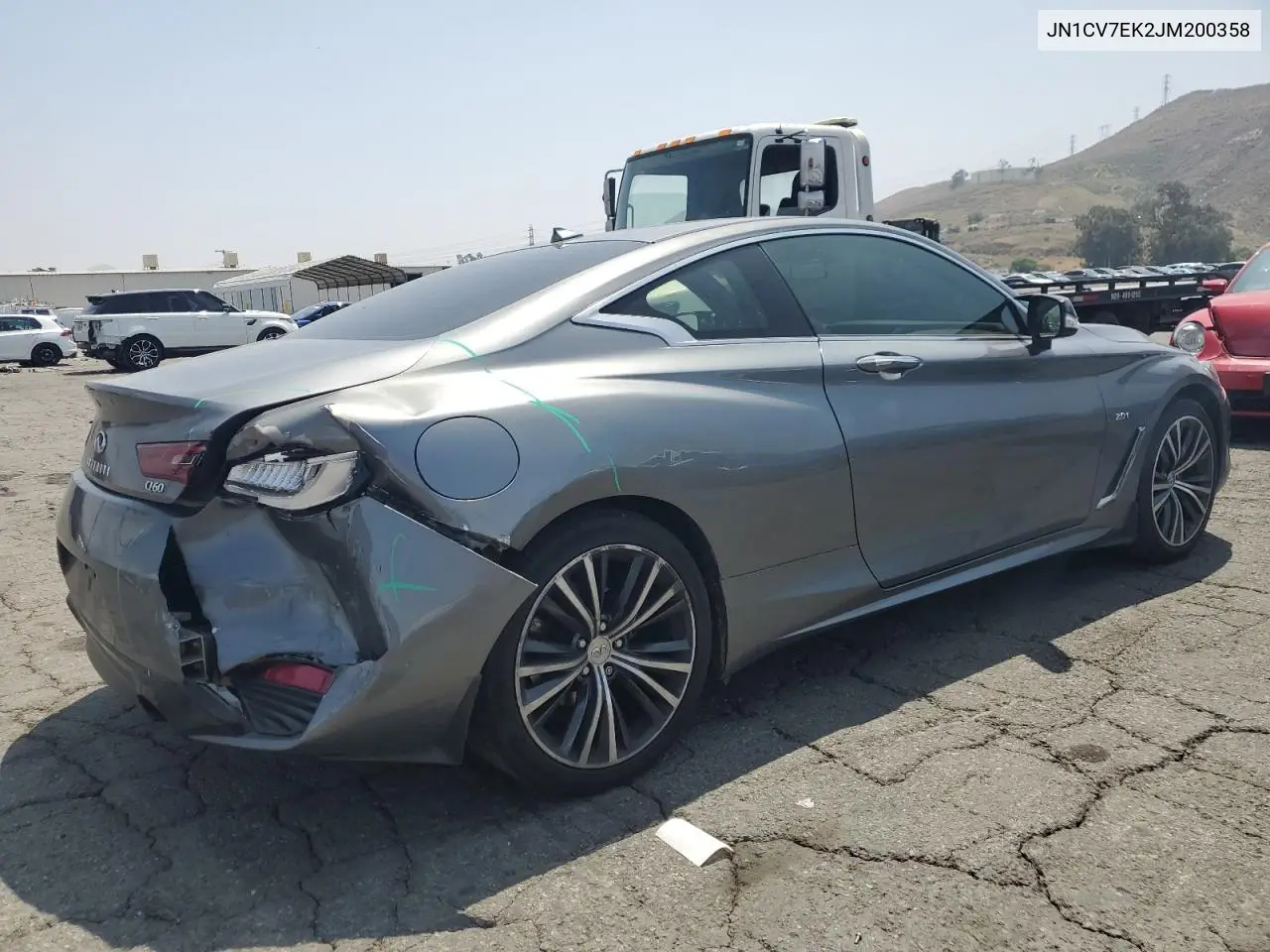 2018 Infiniti Q60 Pure VIN: JN1CV7EK2JM200358 Lot: 55605135