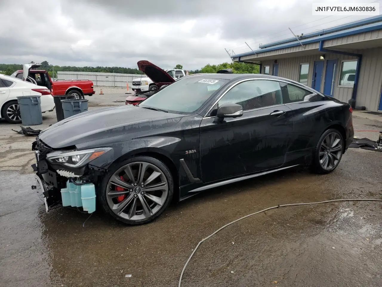 2018 Infiniti Q60 Red Sport 400 VIN: JN1FV7EL6JM630836 Lot: 56520975