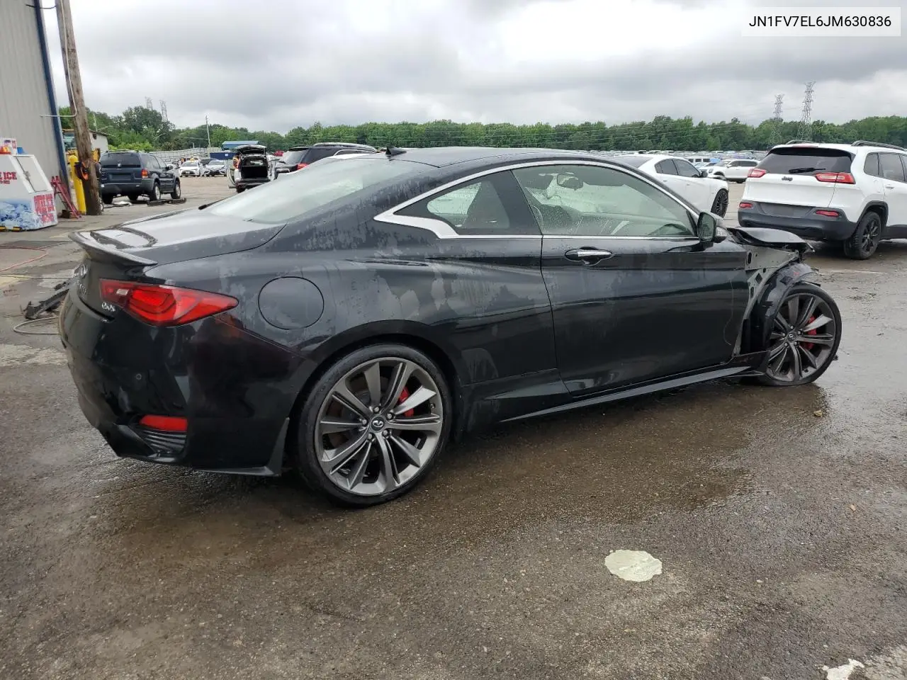 2018 Infiniti Q60 Red Sport 400 VIN: JN1FV7EL6JM630836 Lot: 56520975