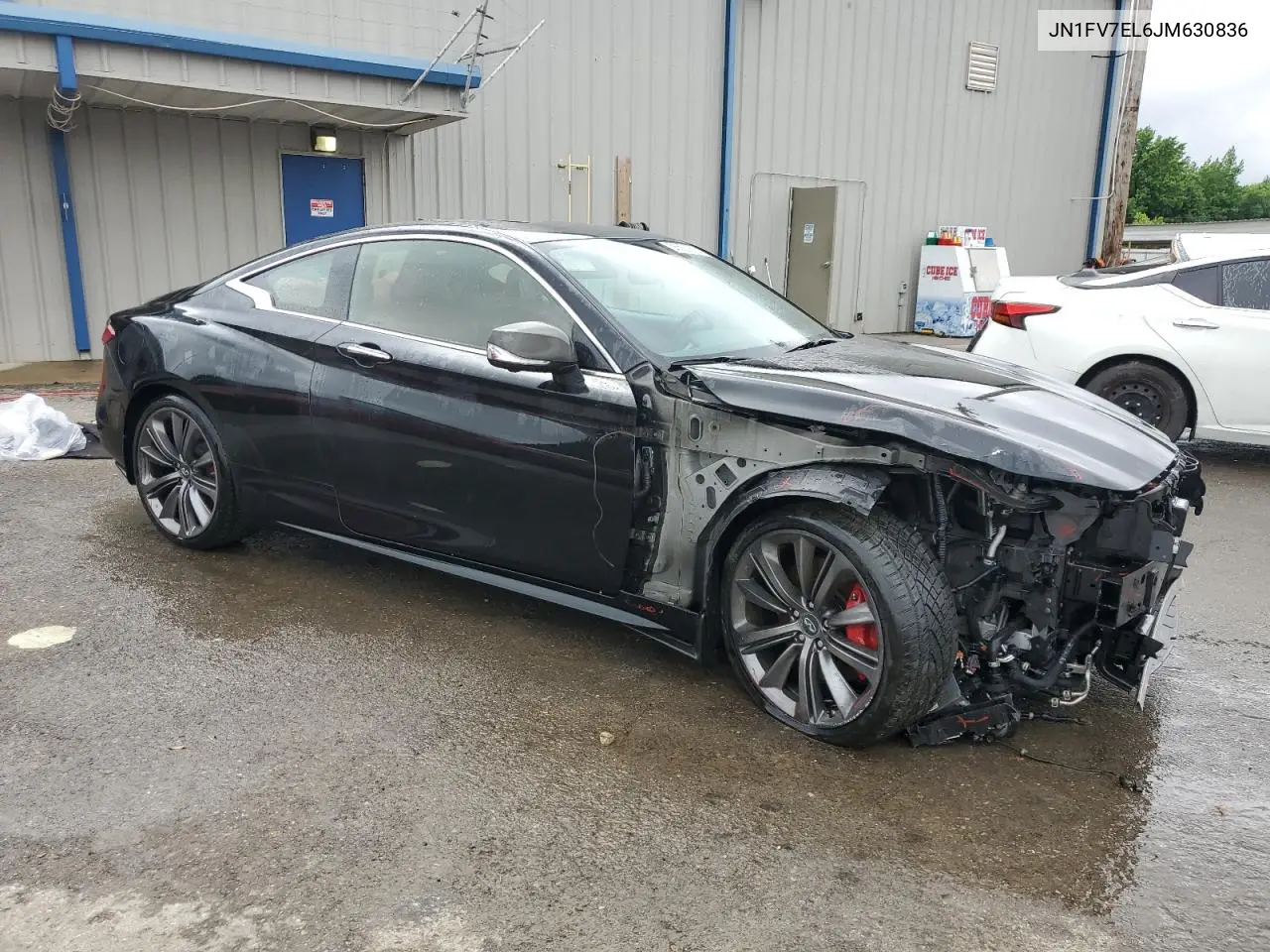 2018 Infiniti Q60 Red Sport 400 VIN: JN1FV7EL6JM630836 Lot: 56520975