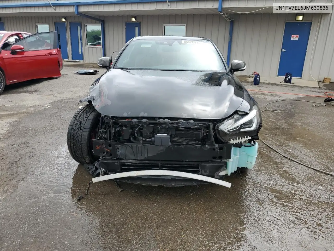 2018 Infiniti Q60 Red Sport 400 VIN: JN1FV7EL6JM630836 Lot: 56520975