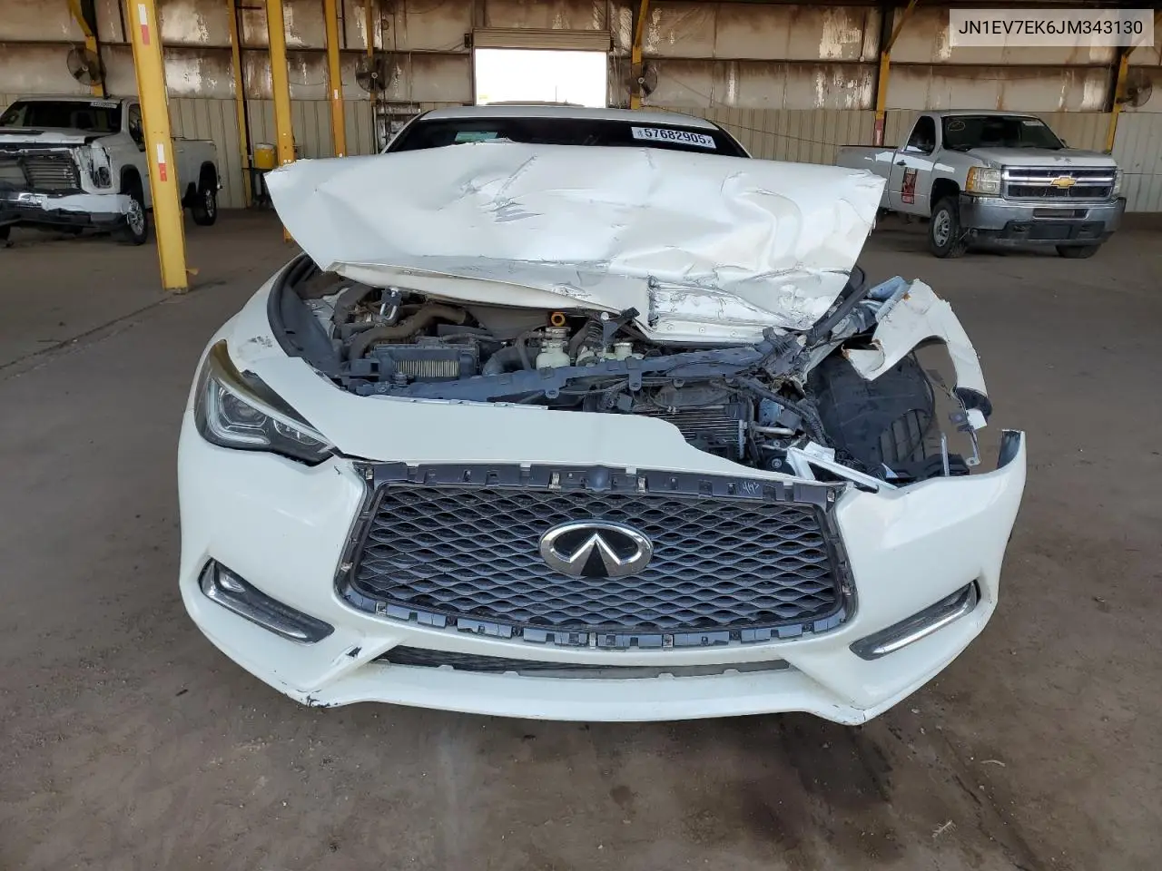 2018 Infiniti Q60 Luxe 300 VIN: JN1EV7EK6JM343130 Lot: 57682905