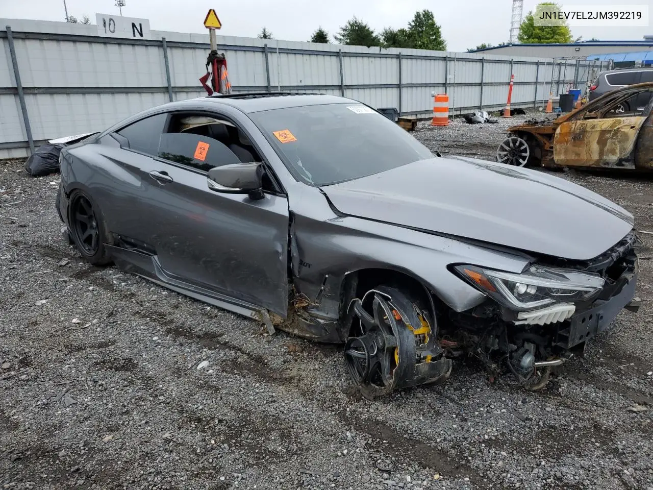 2018 Infiniti Q60 Luxe 300 VIN: JN1EV7EL2JM392219 Lot: 60970875