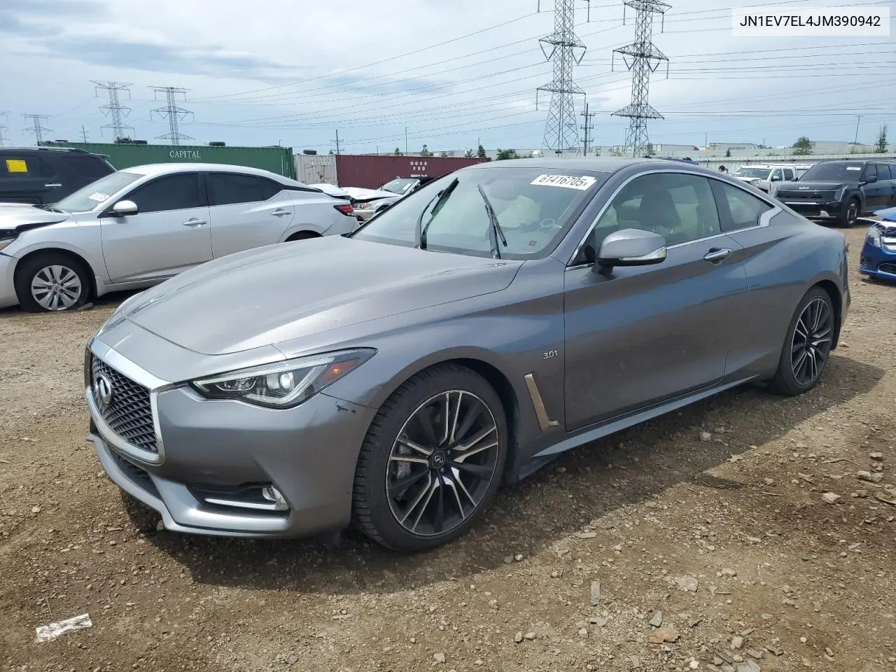 2018 Infiniti Q60 Luxe 300 VIN: JN1EV7EL4JM390942 Lot: 61416705