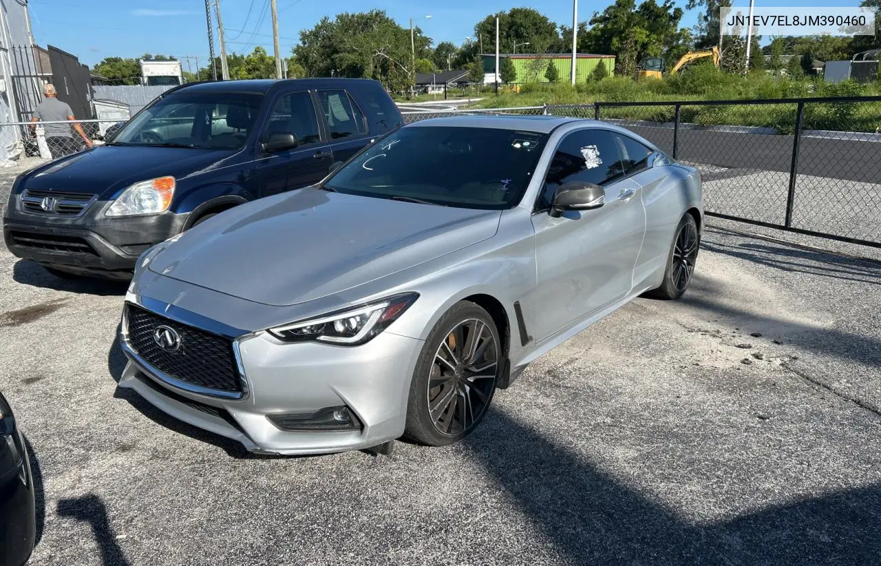 2018 Infiniti Q60 Luxe 300 VIN: JN1EV7EL8JM390460 Lot: 61693055