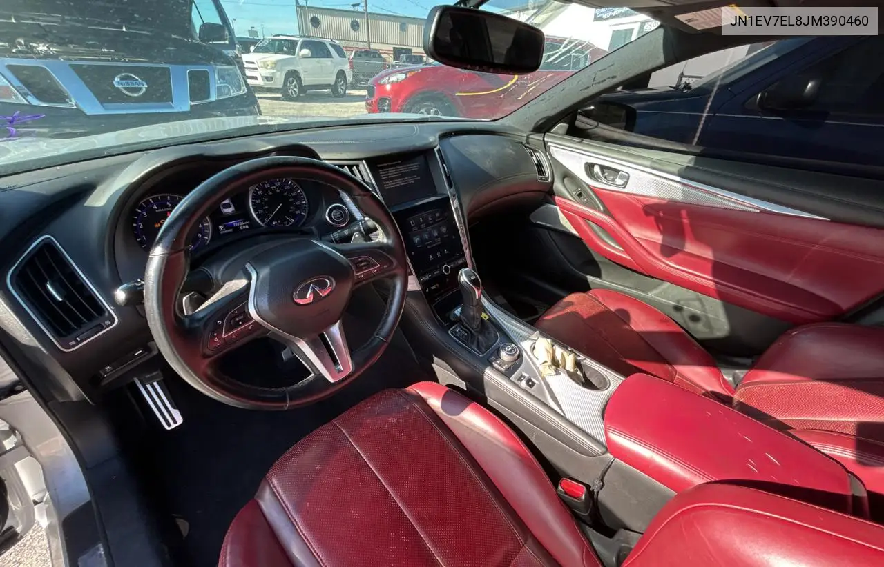 2018 Infiniti Q60 Luxe 300 VIN: JN1EV7EL8JM390460 Lot: 61693055