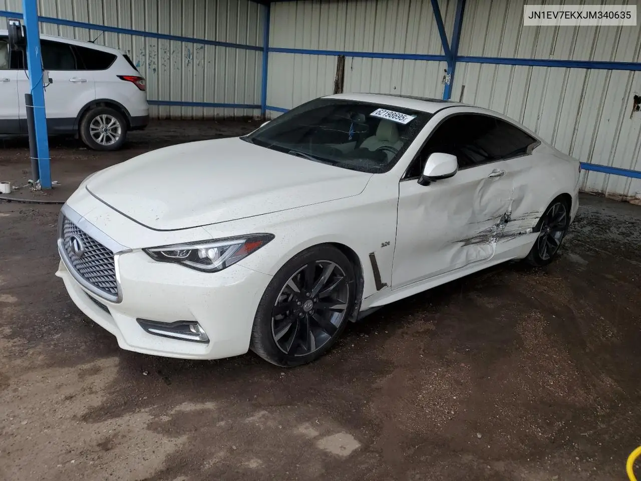 2018 Infiniti Q60 Luxe 300 VIN: JN1EV7EKXJM340635 Lot: 62198695