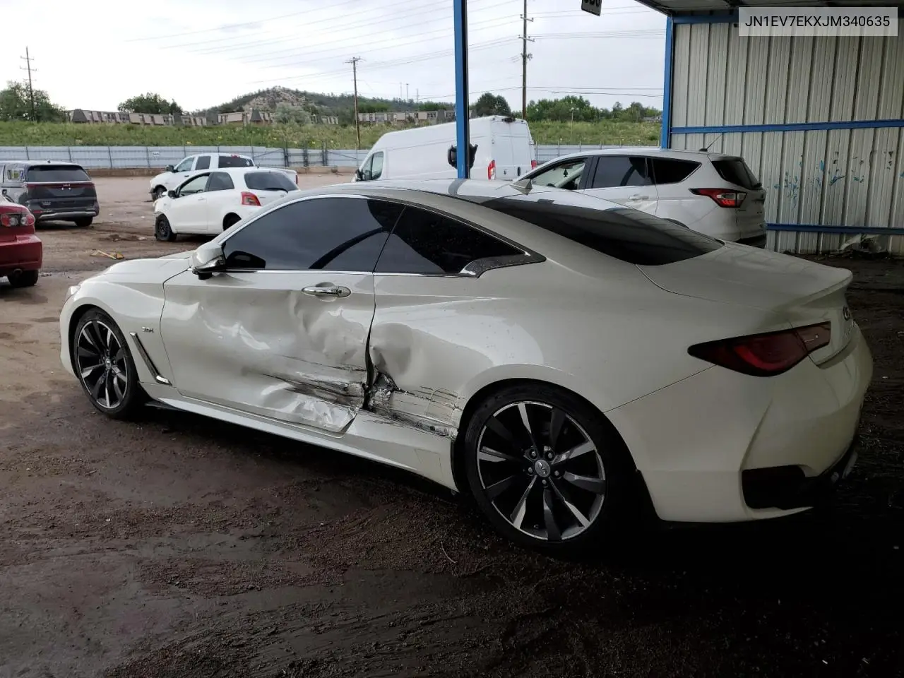 2018 Infiniti Q60 Luxe 300 VIN: JN1EV7EKXJM340635 Lot: 62198695