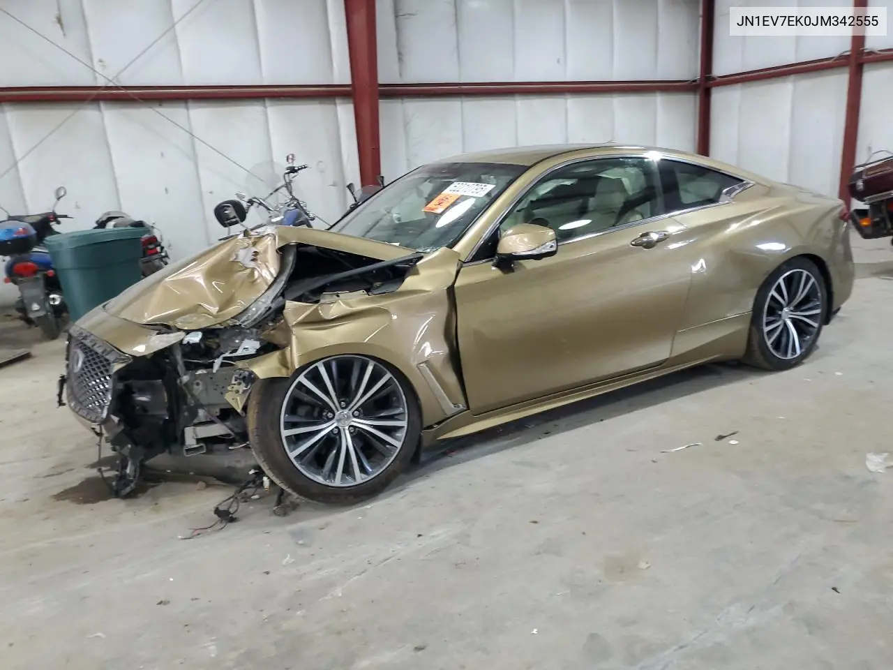 2018 Infiniti Q60 Luxe 300 VIN: JN1EV7EK0JM342555 Lot: 62210795