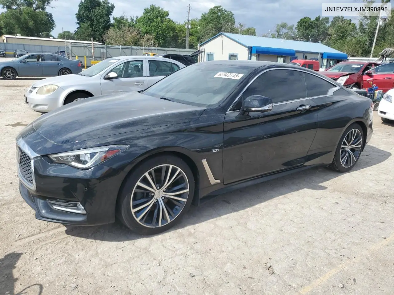 2018 Infiniti Q60 Luxe 300 VIN: JN1EV7ELXJM390895 Lot: 62642745