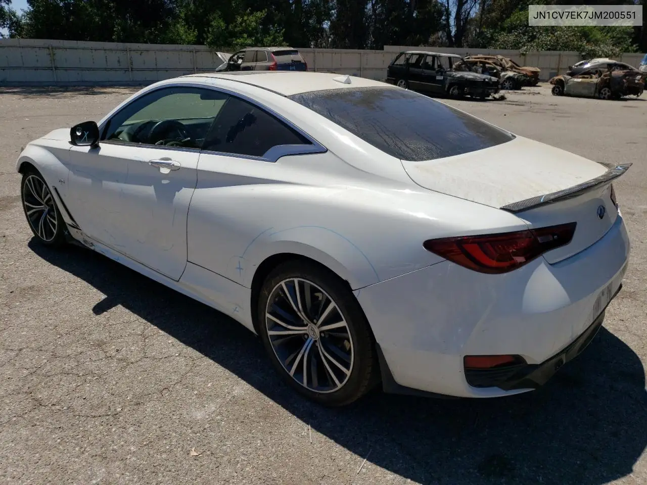 2018 Infiniti Q60 Pure VIN: JN1CV7EK7JM200551 Lot: 63847275