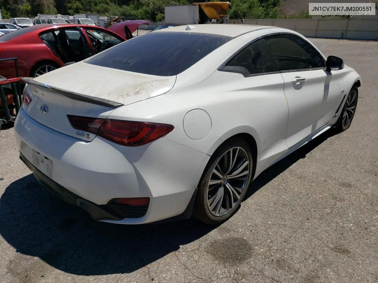 2018 Infiniti Q60 Pure VIN: JN1CV7EK7JM200551 Lot: 63847275